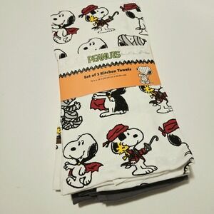 Peanuts Snoopy & Woodstock Halloween 3 pack Kitchen/Bath Hand Towels